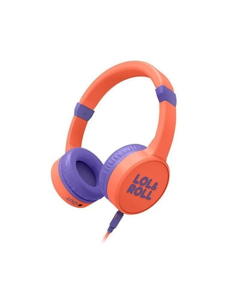Energy sistem auriculares lol&roll pop kids naranja supraural-diadema-jack3.5-limitador de volumen