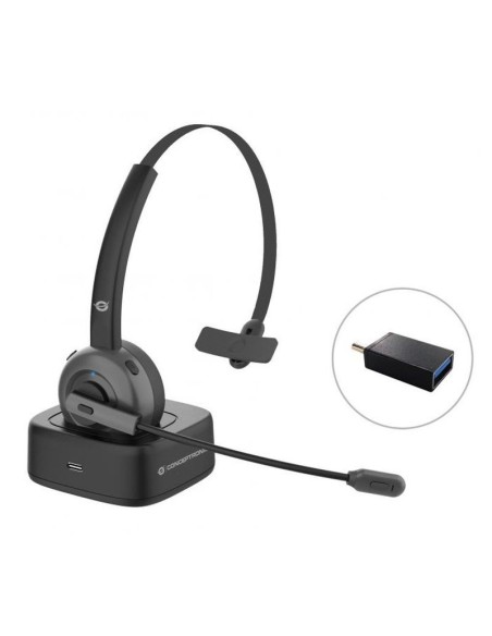 Conceptronic auricular bluetooth con base de carga adaptador bluetooth incluido polona03bd