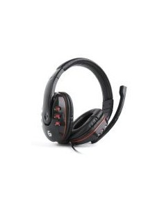 Gembird auriculares estereo con microfono negro