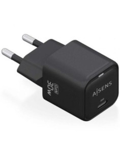 Aisens cargador pared gan 30w usb-c negro