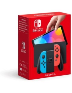 Nintendo consola oled neon incluye base- 2 mandos joy-con