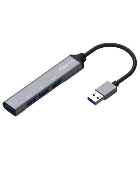 Aisens Hub Usb 3.0 4 Puertos Aluminio