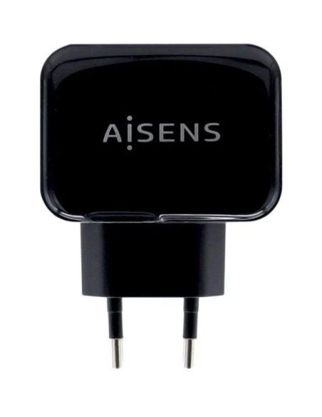 Aisens cargador pared a110-0440 17w 2xusb- negro