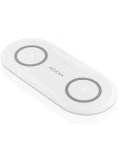Aisens cargador inalambrico doble asch-15w2wc059-w- 15w- blanco