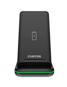 Canyon cargador inalambrico plegable ws-304 2 en 1 negro