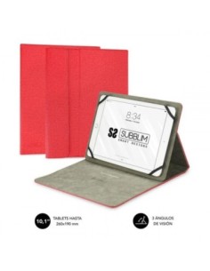 Subblim funda tablet clever stand universal 10.1 rojo