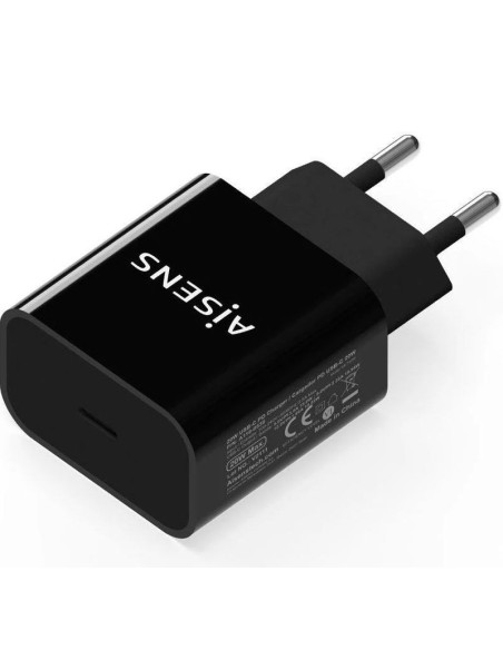 Aisens cargador pared 20w usb-c- negro