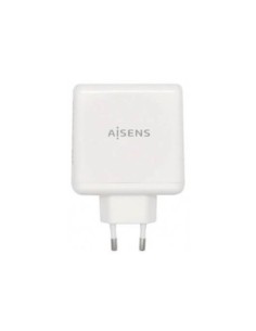 Aisens cargador pared 48w blanco 1xusb-c pd3.0 30w, 1xusb-a qc3.0 18w