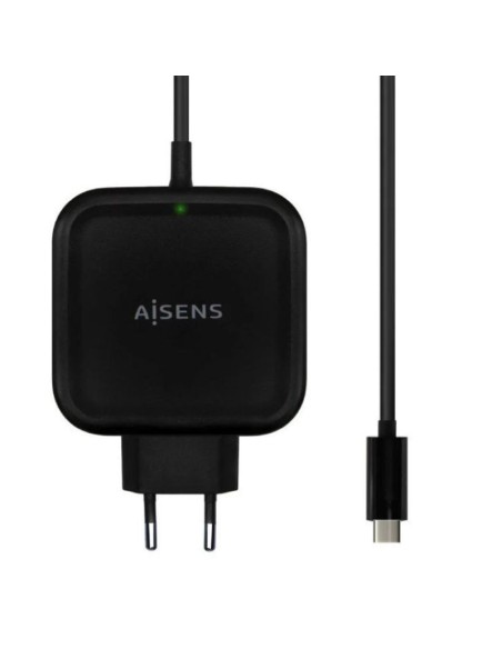 Aisens cargador pared asch-1pd65wl-bk usb-c 65w negro