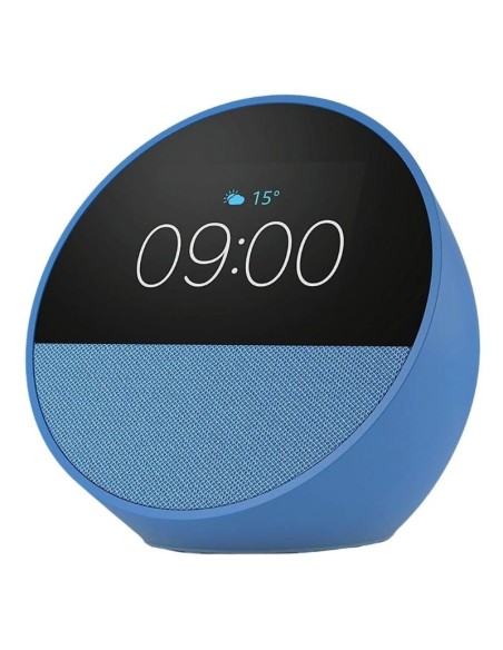 Amazon altavoz inteligente + despertador echo spot (2024) azul - alexa