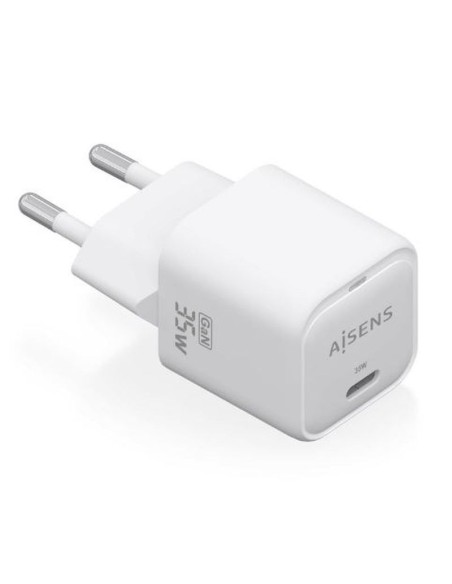 Aisens cargador pared gan 35w 1xusb-c pd3.0 qc4.0 blanco