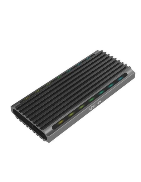 Aisens caja externa aasm2-021gr ssd m.2 sata nvme usb 3.2 gen 2- sin tornillos- gris