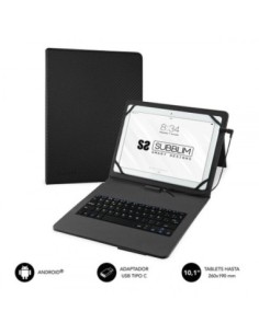 Subblim funda con teclado keytab pro micro usb - usb c black