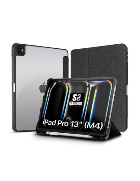 Subblim funda tablet clear shock case ipad pro 12.9 2024 negro