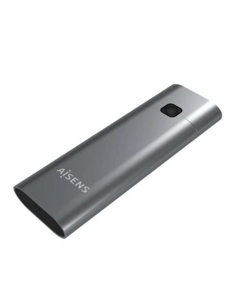 Aisens caja externa aasm2-021gr ssd m.2 nvme usb 3.1 gen 2- sin tornillos- gris