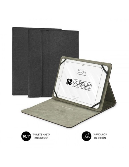 Subblim funda tablet clever stand universal 10.1 negra