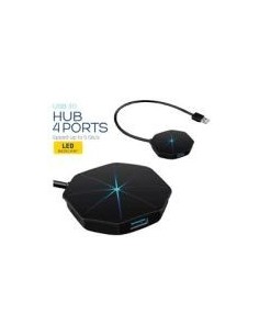 Platinet hub usb 3.0 4-puertos luz led