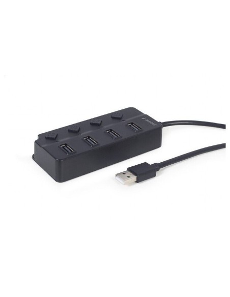 Gembird hub usb 2.0 4 puertos con interruptor alimentado