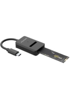 Aisens adaptador dock usb-c para ssd m2 sata- negro nvme ngff aisens asuc-m2d011-bk