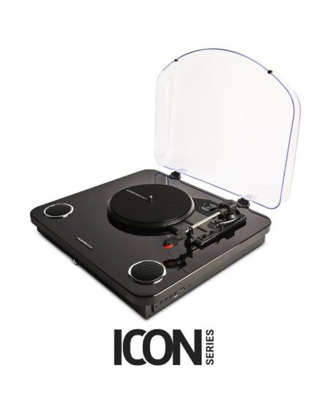 Energy sistem tocadiscos blackspin negro icon series