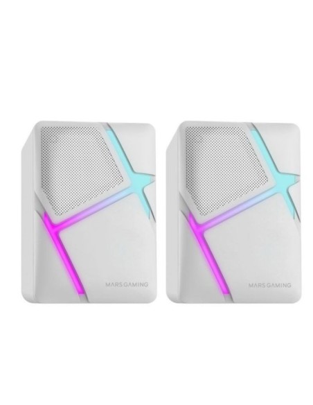 Mars gaming altavoces ms-h blanco 10w- 2.0