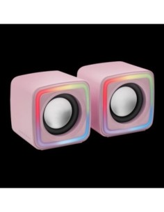 Mars gaming altavoces 2.0 rgb rosa