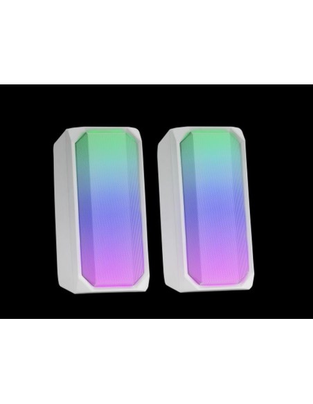 Mars gaming altavoces msrgb blanco rgb jack - alimentacion usb