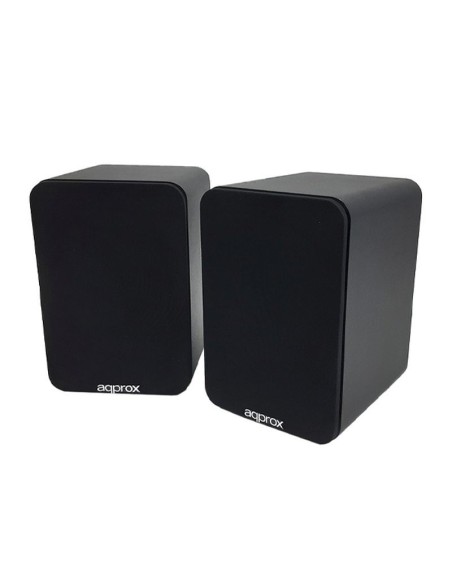 Approx altavoces appspk02bk autoamplificados 30w color negro incluye soporte de pared