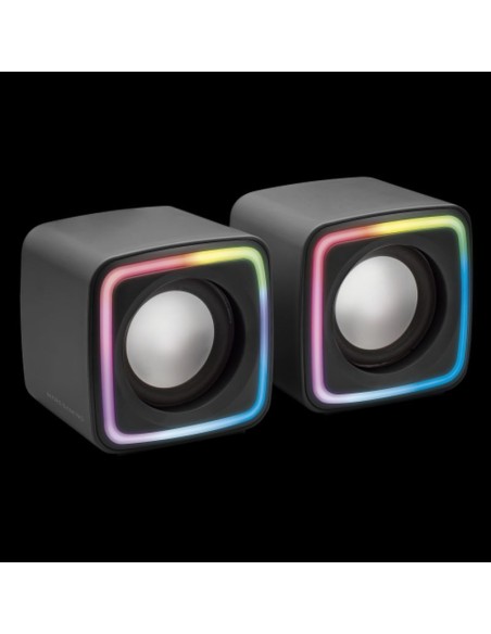 Mars gaming altavoces 2.0 rgb negro