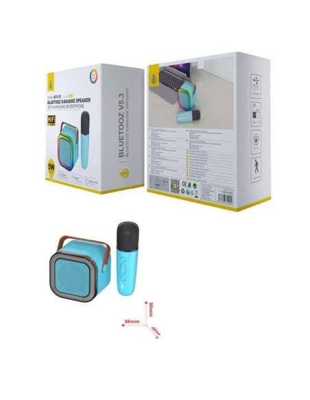 One+ altavoz bluetooth 5.3 + microfono azul