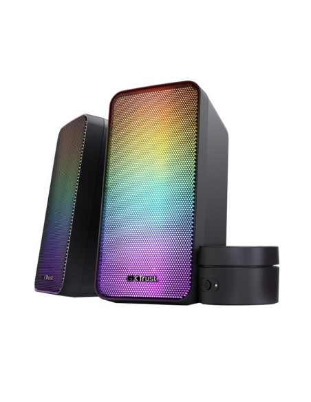 Trust altavoces wezz rgb 2.0 negro