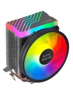 Mars gaming ventilador con disipador mcpu33 negro rgb iluminacion dual frgb