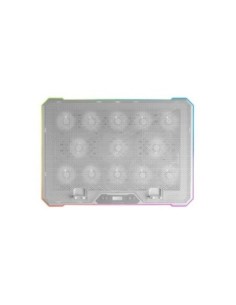 Mars gaming soporte refrigerante mnbc13 para portatiles + movil blanca hasta 17- iluminación led