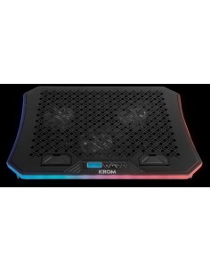 Krom base refrigeradora kooler negro rgb rgb laptop cooling base