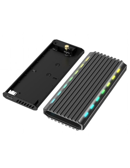 Gembird carcasa disco m.2 externa usb 3.1 rgb