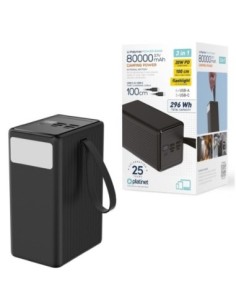 Platinet powerbank 80.000mah 20w pd pmpb8020