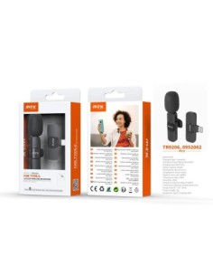 Mtk microfono mino bluetooth con clip tr9206 type-c / bateria 60 mah / negro / mtk / 0952062