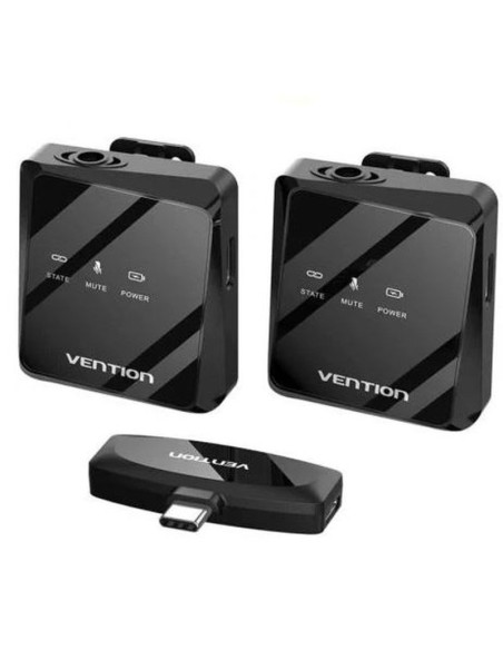 Vention microfono inalambrico con clip ncbb0 usb-c / receptor/ 2 unidades