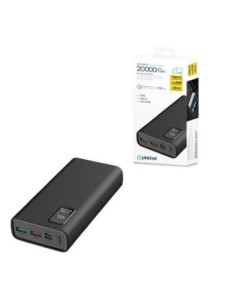 Platinet power bank 20.000mah polymero carga rapida 3.0 negro