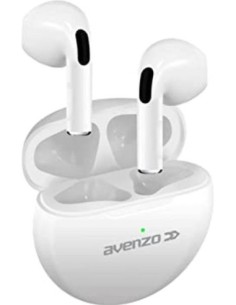 Avenzo Auriculares Tws Tactiles Con Estuche (Av-Tw5008w) Blanco