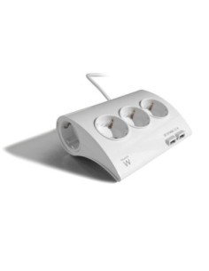 Ewent regleta de escritorio 5x con 2 puertos usb