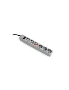 Gembird regleta 6 tomas interruptor y proteccion 1.8m