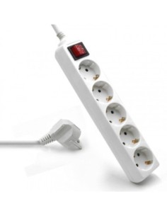 Ewent regleta 5 tomas schuko blanca 1.5m