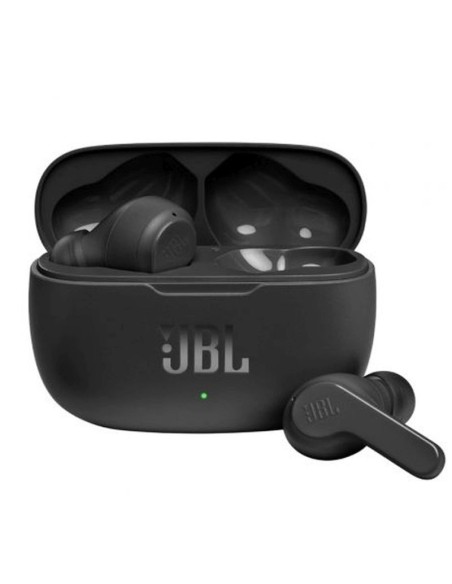 Jbl auriculares inalambricos wave 200tws negros estuche de carga / autronomia 5h