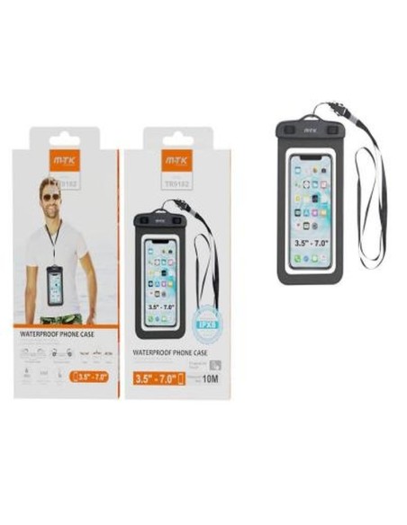 Mtk funda impermeable para moviles tr9182 negra