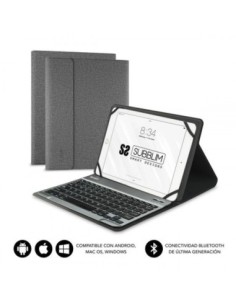 Subblim funda con teclado keytab pro bluetooth 10,1  10,8 gris