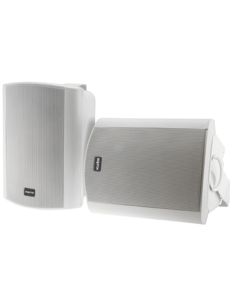 Approx altavoces appspk autoamplificados approx 30w por canal - desprecintado con soporte para colgar especificos para salas y