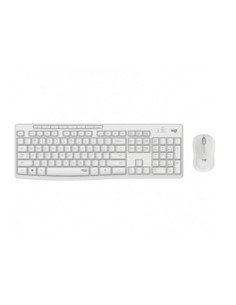 Logitech teclado y raton inalambrico silent mk295 blanco