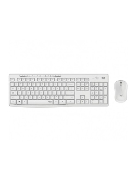 Logitech teclado y raton inalambrico silent mk295 blanco