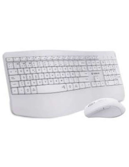 Subblim teclado y raton inalambricos combo dual office prowave blanco